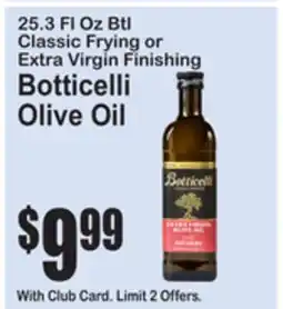 SuperFresh Classic Frying or Extra Virgin Finishing Botticelli Olive Oil offer