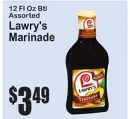 SuperFresh 12 Fl Oz Btl Assorted Lawry's Marinade offer