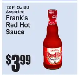 SuperFresh 12 Fl Oz Btl Assorted Frank's Red Hot Sauce offer