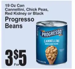 SuperFresh 19 Oz Can Cannellini, Chick Peas, Red Kidney or Black Progresso Beans offer