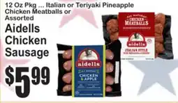 SuperFresh Aidells Chicken Sausage offer