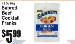 SuperFresh Sabrett Beef Cocktail Franks offer