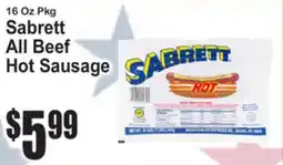 SuperFresh Sabrett All Beef Hot Sausage offer