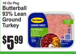 SuperFresh Butterball 93% Lean Ground Turkey offer
