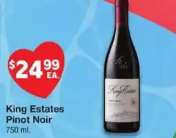 United Supermarkets King Estates Pinot Noir offer
