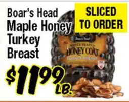 Western Beef Boar's Head Maple Honey Turkey Breast offer