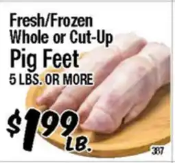 Western Beef Fresh/Frozen Whole or Cut-Up Pig Feet offer