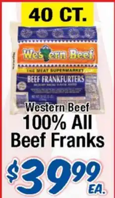 Western Beef Western Beef 100% All Beef Franks offer