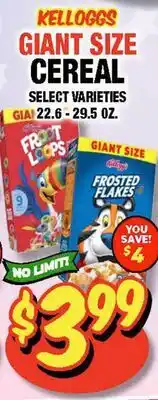 Western Beef KELLOGG'S GIANT SIZE CEREAL offer
