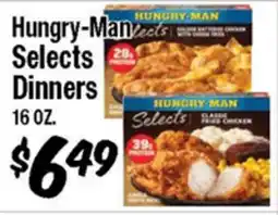 Western Beef Hungry-Man Selects Dinners offer