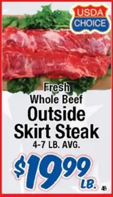 Western Beef Fresh Whole Beef Outside Skirt Steak offer