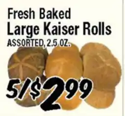 Western Beef Fresh Baked Large Kaiser Rolls offer