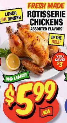 Western Beef FRESH MADE ROTISSERIE CHICKENS offer