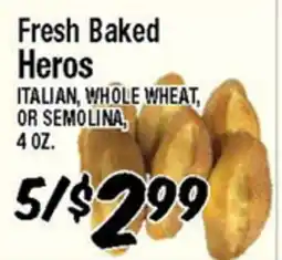 Western Beef Fresh Baked Heros offer