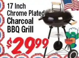 Western Beef 17 Inch Chrome Plated Charcoal BBQ Grill offer