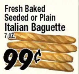 Western Beef Fresh Baked Seeded or Plain Italian Baguette offer