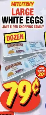 Western Beef MITLITSKY LARGE WHITE EGGS offer