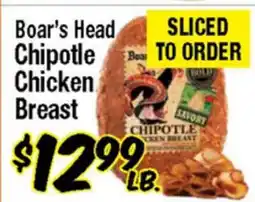 Western Beef Boar's Head Chipotle Chicken Breast offer