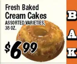 Western Beef Fresh Baked Cream Cakes offer
