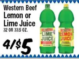 Western Beef Western Beef Lemon or Lime Juice offer