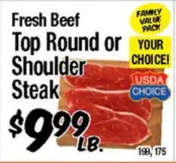 Western Beef Fresh Beef Top Round or Shoulder Steak offer