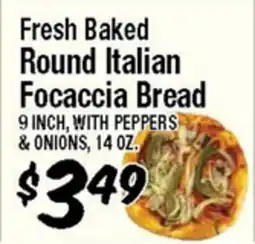 Western Beef Fresh Baked Round Italian Focaccia Bread offer