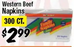 Western Beef Western Beef Napkins offer
