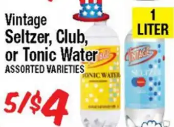Western Beef Vintage Seltzer, Club, or Tonic Water offer