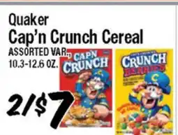 Western Beef Quaker Cap'n Crunch Cereal offer