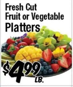 Western Beef Fresh Cut Fruit or Vegetable Platters offer