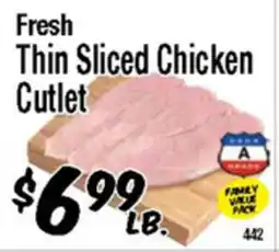 Western Beef Fresh Thin Sliced Chicken Cutlet offer