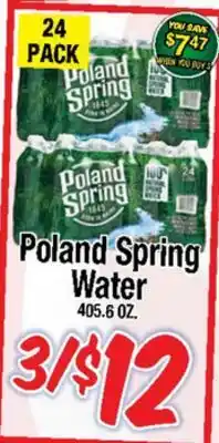 Western Beef Poland Spring Water offer