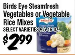 Western Beef Birds Eye Steamfresh Vegetables or Vegetable Rice Mixes offer