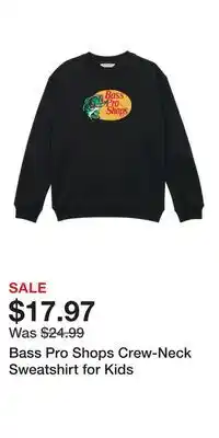 Cabela's Bass Pro Shops Crew-Neck Sweatshirt for Kids offer