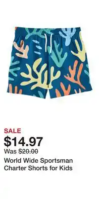 Cabela's World Wide Sportsman Charter Shorts for Kids offer