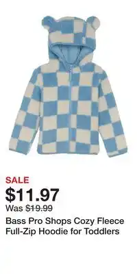 Cabela's Bass Pro Shops Cozy Fleece Full-Zip Hoodie for Toddlers offer