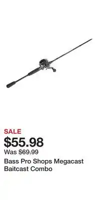 Cabela's Bass Pro Shops Megacast Baitcast Combo offer