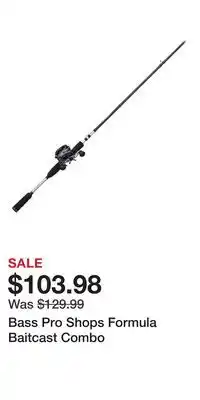 Cabela's Bass Pro Shops Formula Baitcast Combo offer