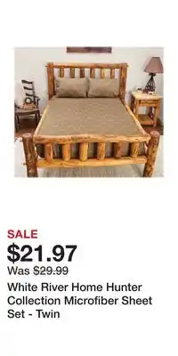 Cabela's White River Home Hunter Collection Microfiber Sheet Set - Twin offer