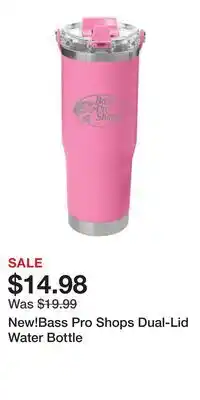 Cabela's New!Bass Pro Shops Dual-Lid Water Bottle offer