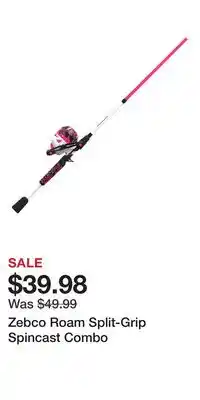 Cabela's Zebco Roam Split-Grip Spincast Combo offer