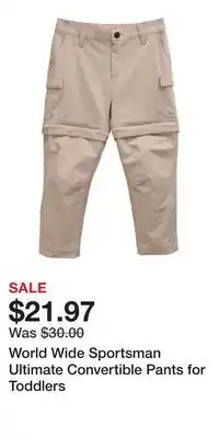 Cabela's World Wide Sportsman Ultimate Convertible Pants for Toddlers offer
