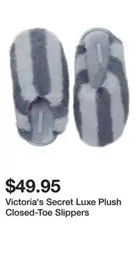 Victoria's Secret Victoria's Secret Luxe Plush Closed-Toe Slippers offer