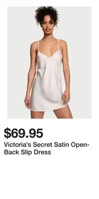 Victoria's Secret Victoria's Secret Satin Open-Back Slip Dress offer