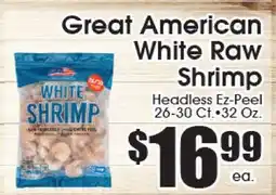 Supremo Foods Inc Great American White Raw Shrimp offer