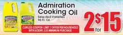 Supremo Foods Inc Admiration Cooking Oil offer
