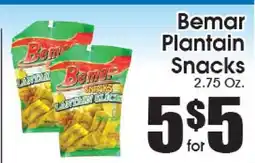 Supremo Foods Inc Bemar Plantain Snacks offer