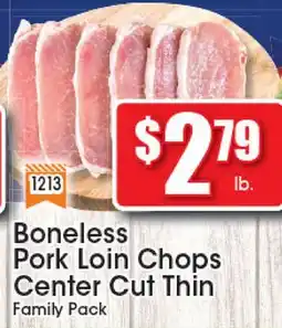 Supremo Foods Inc Boneless Pork Loin Chops Center Cut Thin offer
