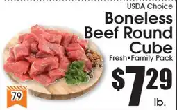 Supremo Foods Inc USDA Choice Boneless Beef Round Cube offer