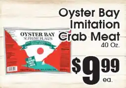 Supremo Foods Inc Oyster Bay Imitation Crab Meat offer